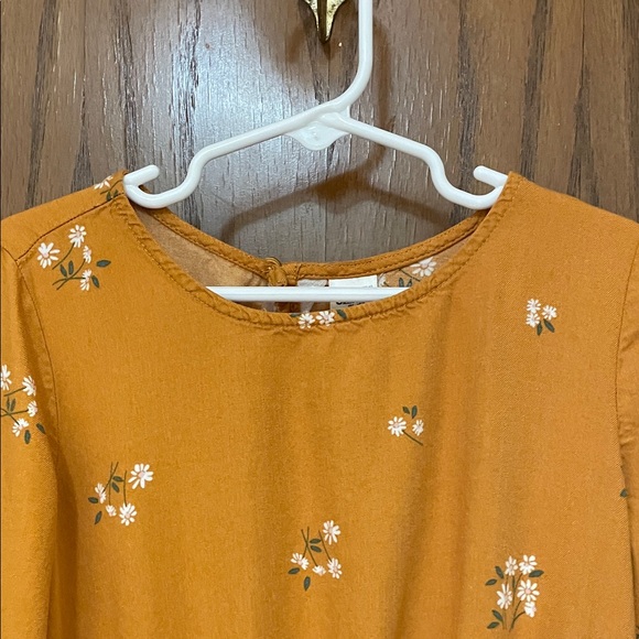 OshKosh B'gosh UEC Girls Size 8 Floral Tiered Dress in Vibrant Orange - Picture 5 of 11